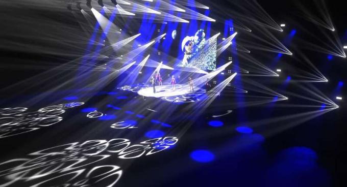 音楽コンサートの段階LEDのビデオ カーテンの使用料P3 HDのイメージのビデオ壁のLED表示