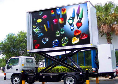 移動式トレーラーによって取付けられるLEDスクリーン車の広告のビデオLED表示8mmピクセル ピッチ サプライヤー